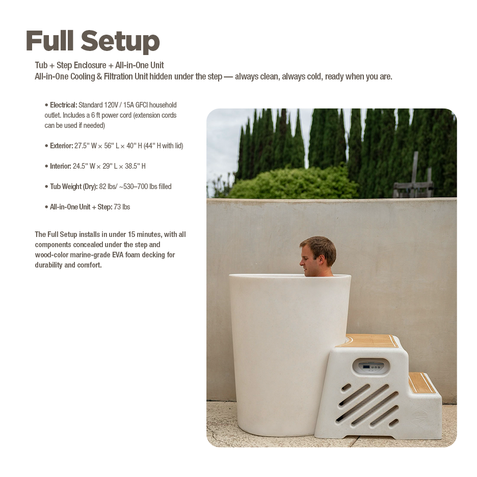 Vertical Cold Tub
